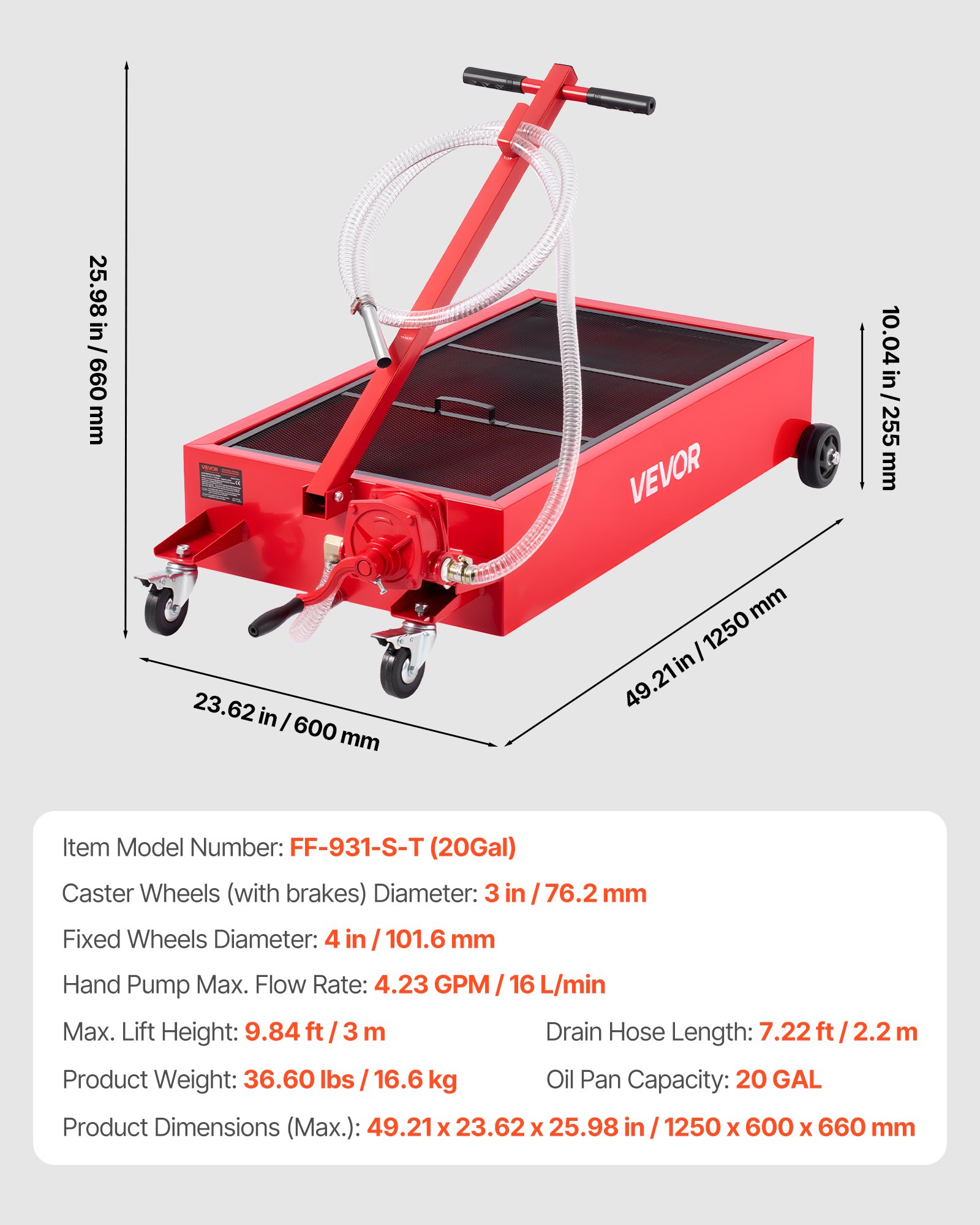 MGHOSCK8oildrainpanf6  VEVOR Instrumenti un Citi Darbarīki | Pieejami Uzticami Mājas uzlabošanai