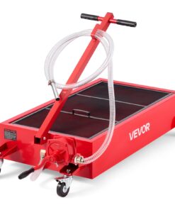 VEVOR 75.7L Low Profile Rolling Oil Drain Pan with Manual Pump