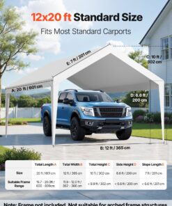 UV & Waterproof Tarp for Portable Garage