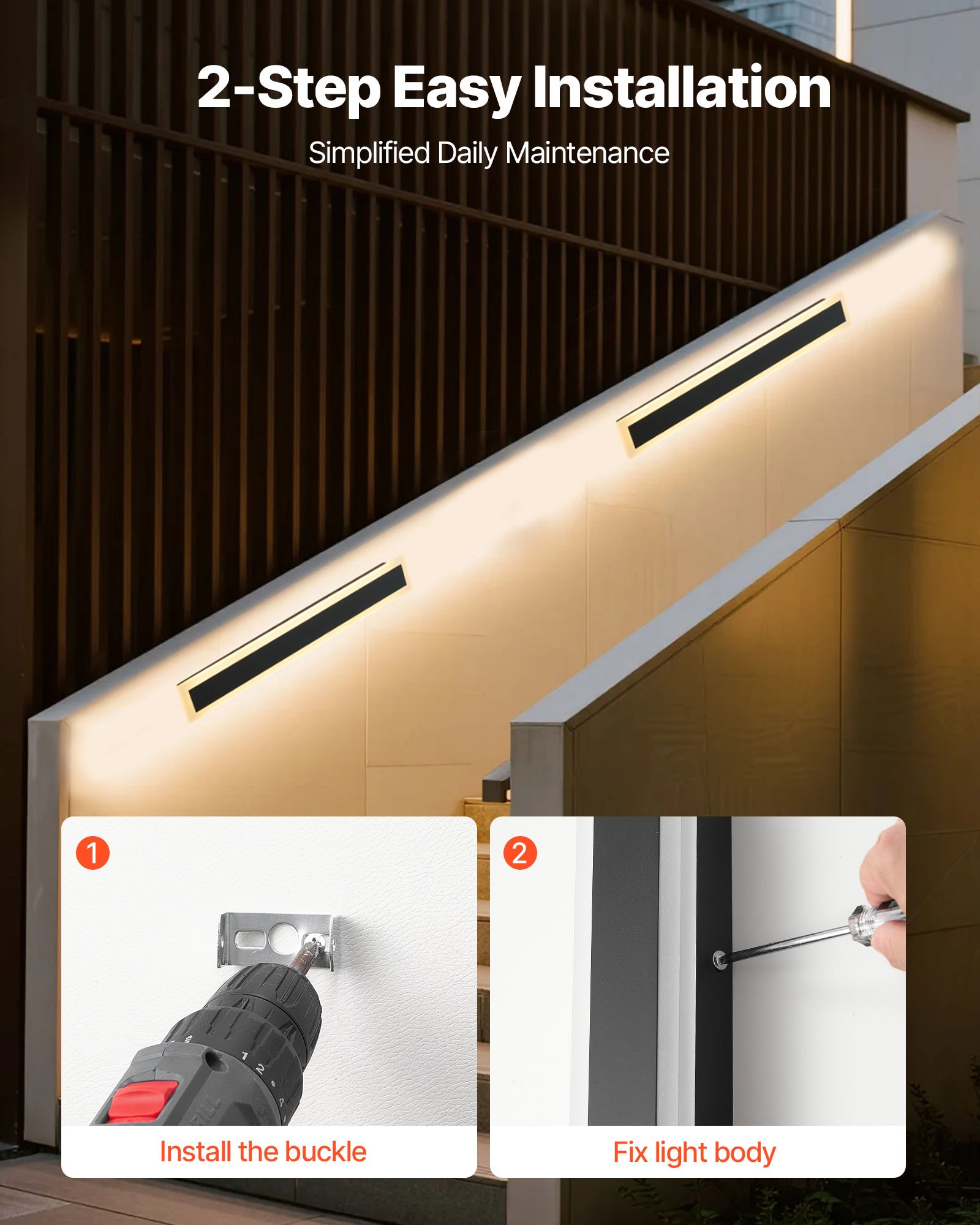 MGIELMZYoutdoorwalllightf4  VEVOR Instrumenti un Citi Darbarīki | Pieejami Uzticami Mājas uzlabošanai Modern Exterior Sconce for Home  Porch