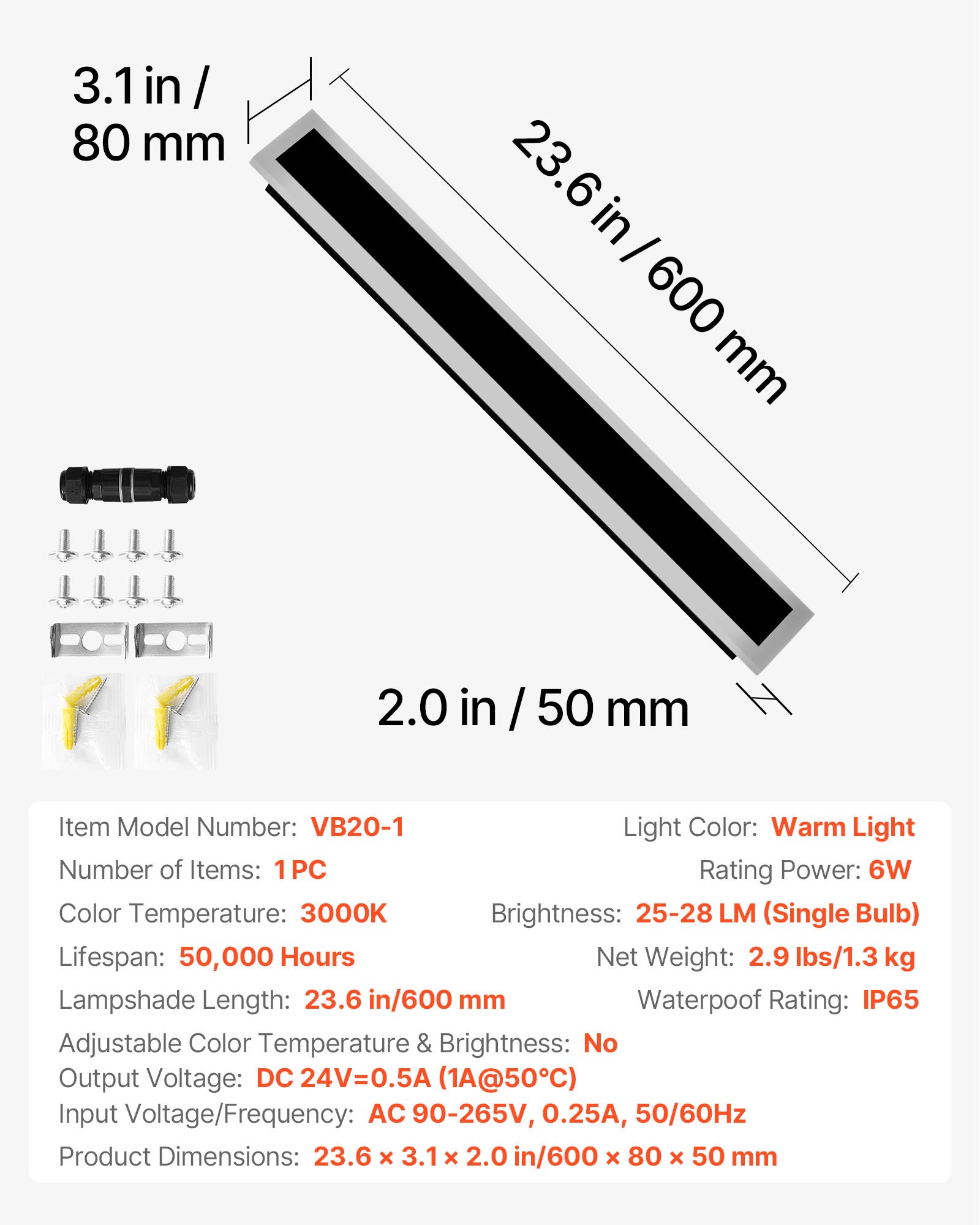 MGIELMZYoutdoorwalllightf6  VEVOR Instrumenti un Citi Darbarīki | Pieejami Uzticami Mājas uzlabošanai