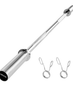 VEVOR 120cm Chrome Barbell Bar