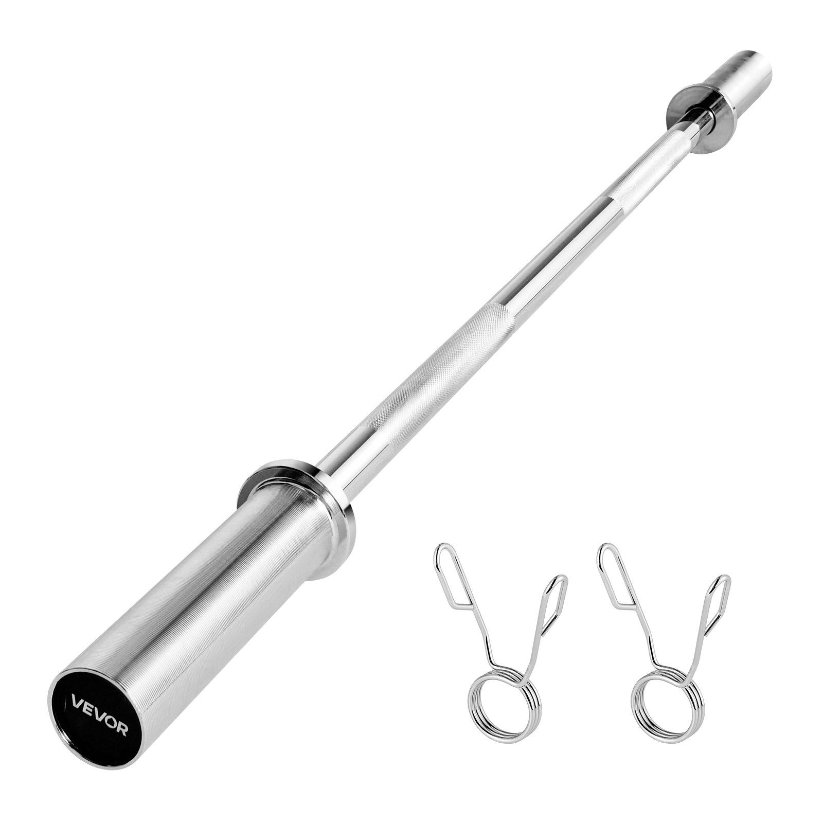 MGIWRF3Ybarbellbarm10012 VEVORshoplv VEVOR 120cm Chrome Barbell Bar