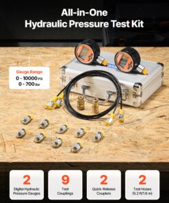 700 Bar Dual-Gauge Manometer with 9 Couplings