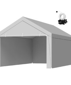 VEVOR 6x4 m Carport Canopy Replacement with Sidewalls
