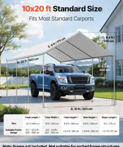 Waterproof UV-Resistant Tarp with Bungees