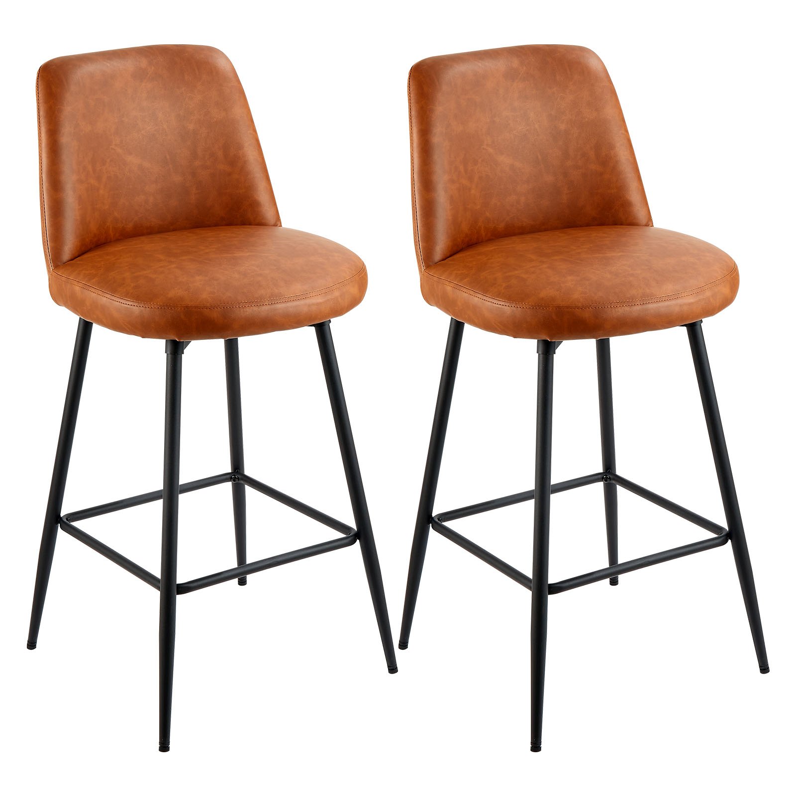 MGJAPLDVbarstoolssetm10012 VEVORshoplv VEVOR Set of 2 Swivel Bar Stools