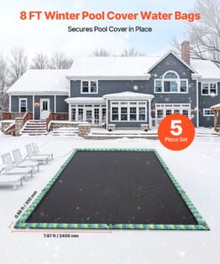 5-Pack Double-Chamber PVC Tubes with Reflective Strips & Leakproof Caps