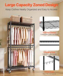 3 Adjustable Shelves & 2 Rods