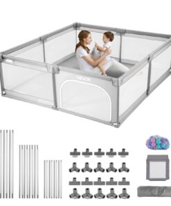 VEVOR Large Baby Playpen 200x149cm with 50 Balls