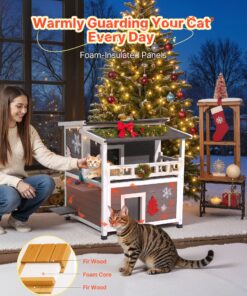 Waterproof Outdoor/Indoor Shelter for 1–3 Cats
