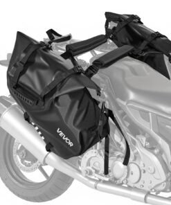 VEVOR 28L Waterproof Motorcycle Saddlebags – Universal Fit Side Bags with Shoulder Strap