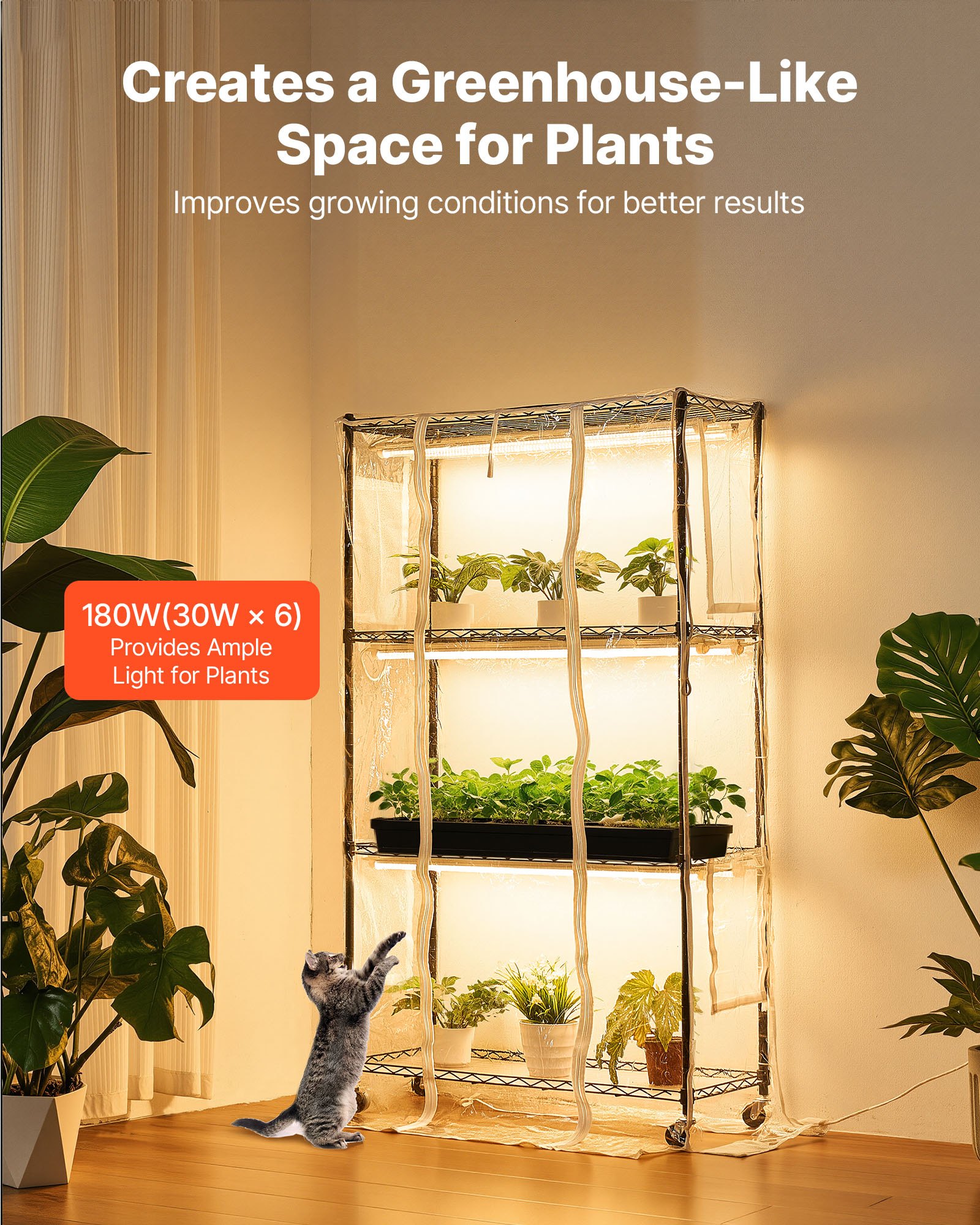 MGKRDEH2plantshelfwithgrowlightf1  VEVOR Instrumenti un Citi Darbarīki | Pieejami Uzticami Mājas uzlabošanai 4 Tier Plant Stand