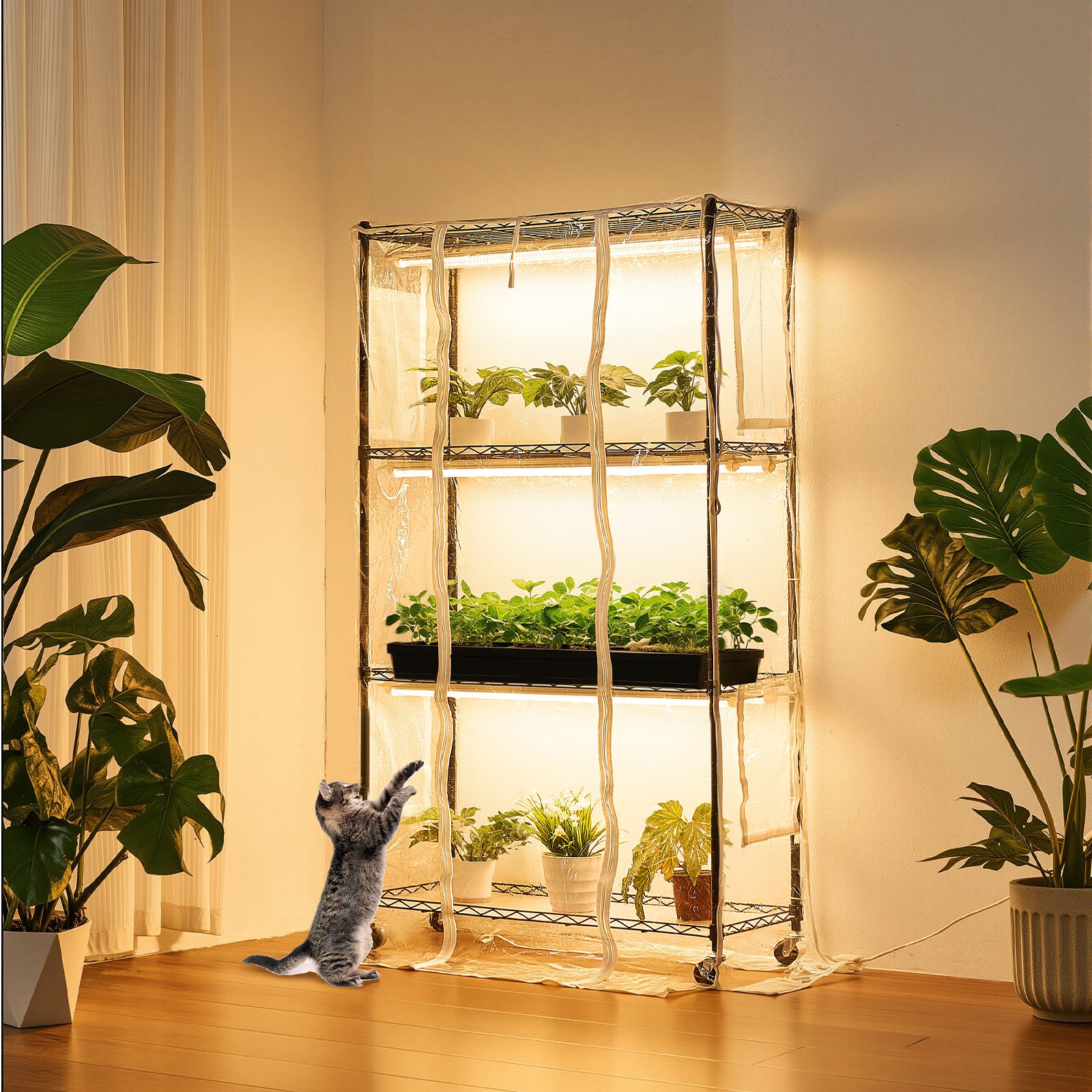 MGKRDEH2plantshelfwithgrowlightm100112  VEVOR Instrumenti un Citi Darbarīki | Pieejami Uzticami Mājas uzlabošanai
