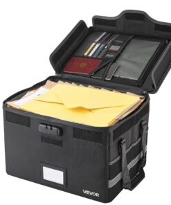 VEVOR Fireproof & Waterproof Document Storage Box with Lock