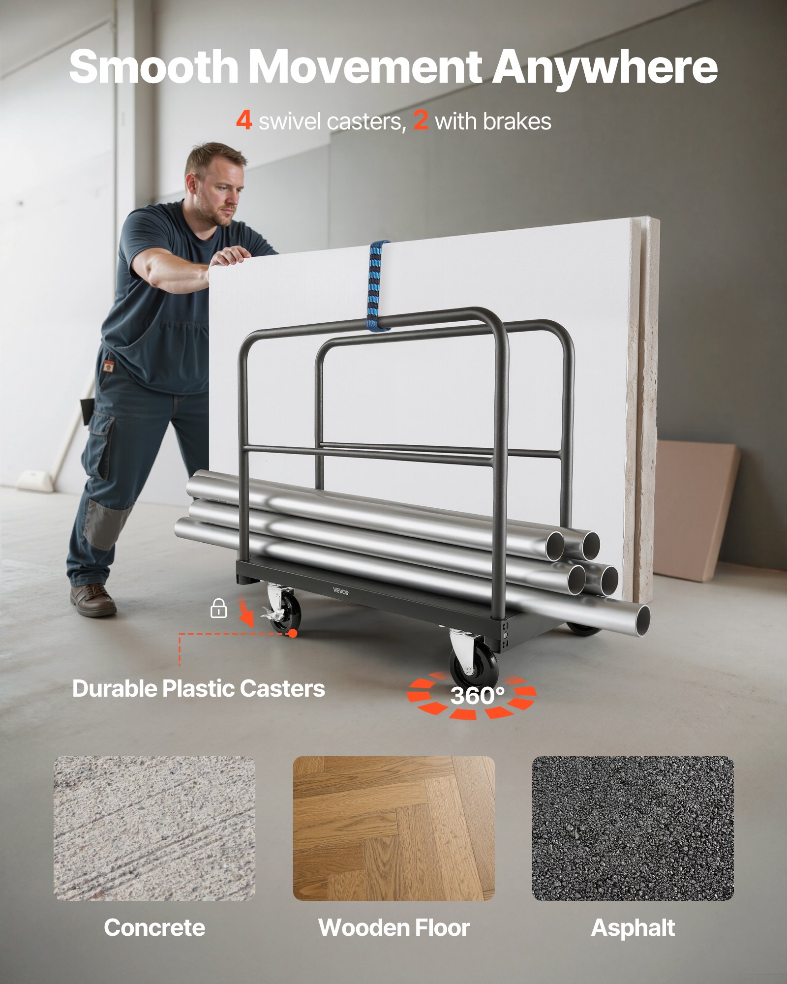 MGKYRIPSdrywalldollycartf3  VEVOR Instrumenti un Citi Darbarīki | Pieejami Uzticami Mājas uzlabošanai Чорний