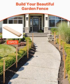 12.7×38.1×914.4 mm Fir Wood Plant Support with Sharp Point for Fencing & Landscaping