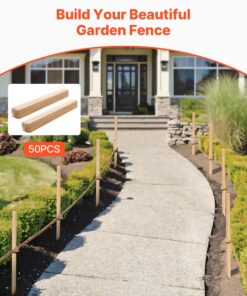 19×19×914 mm Fir Wood Sharp Point Grading Stakes for Plant Support