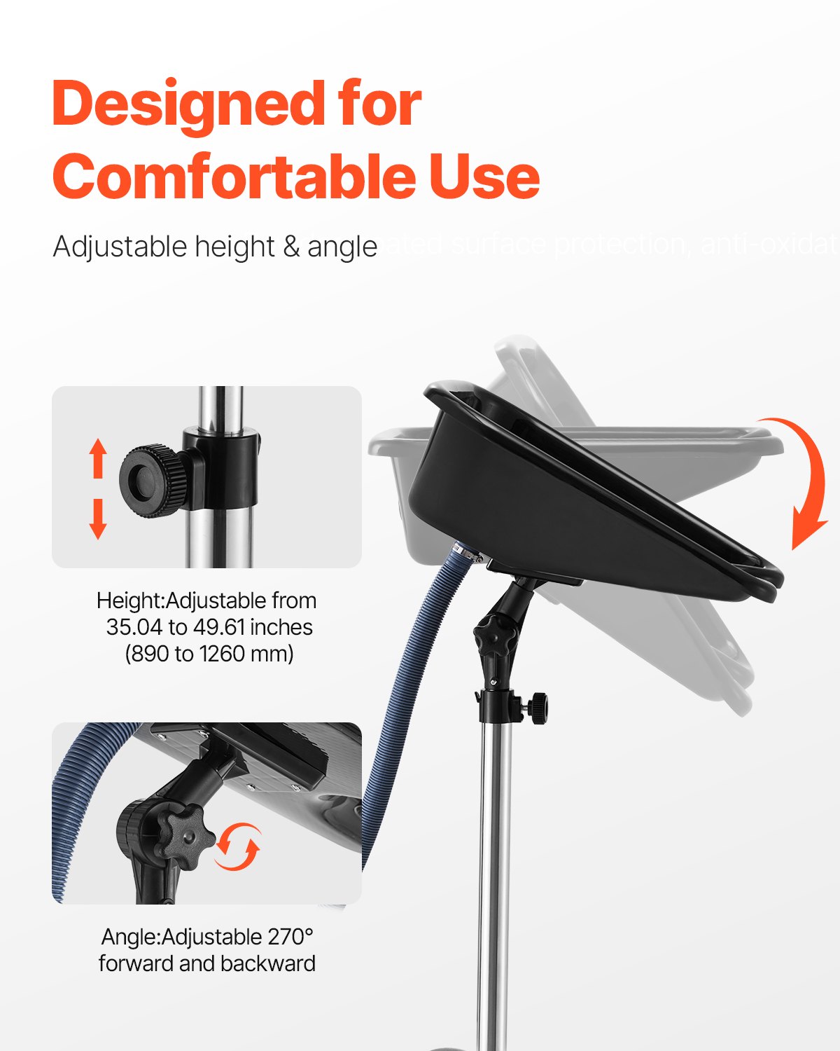 MGL9J8H8shampoobowlf2  VEVOR Instrumenti un Citi Darbarīki | Pieejami Uzticami Mājas uzlabošanai Stable Base  89126 cm  for Salon