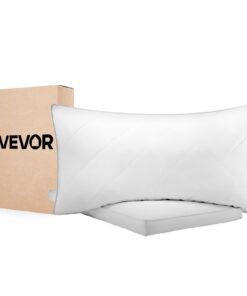 VEVOR Set of 2 Queen Size Bed Pillows with 90% Goose Down Filling