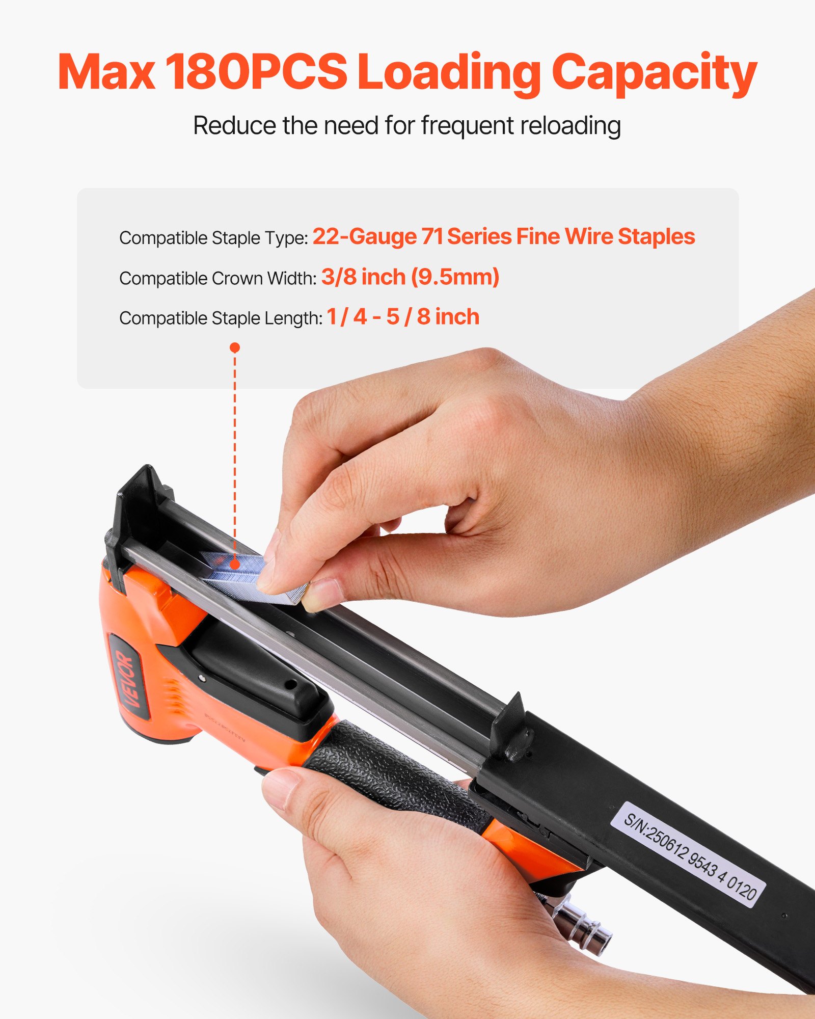 MGLROUOWpneumaticstaplegunf2  VEVOR Instrumenti un Citi Darbarīki | Pieejami Uzticami Mājas uzlabošanai 616mm Length