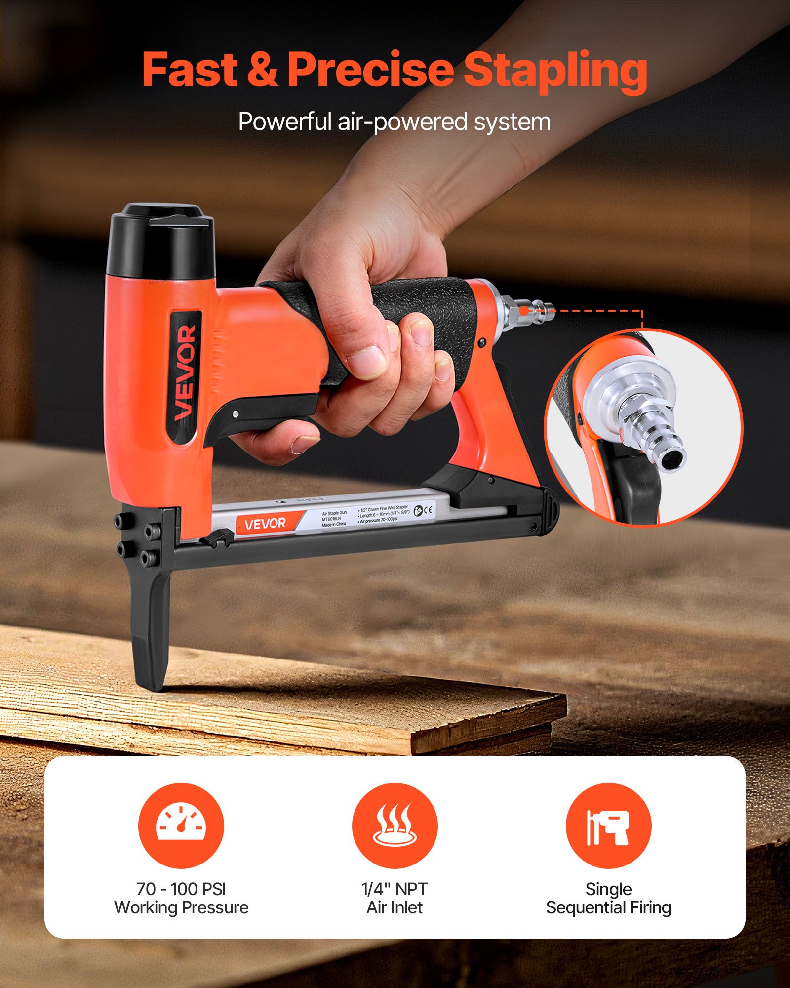 MGLRP1DIpneumaticstaplegunf1  VEVOR Instrumenti un Citi Darbarīki | Pieejami Uzticami Mājas uzlabošanai Long Nose