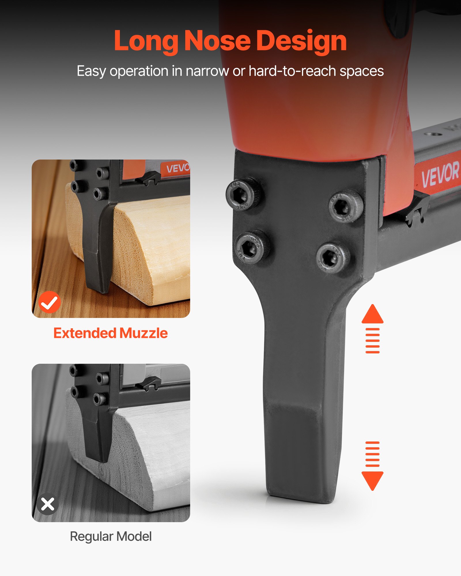 MGLRP1DIpneumaticstaplegunf2  VEVOR Instrumenti un Citi Darbarīki | Pieejami Uzticami Mājas uzlabošanai 128mm Crown
