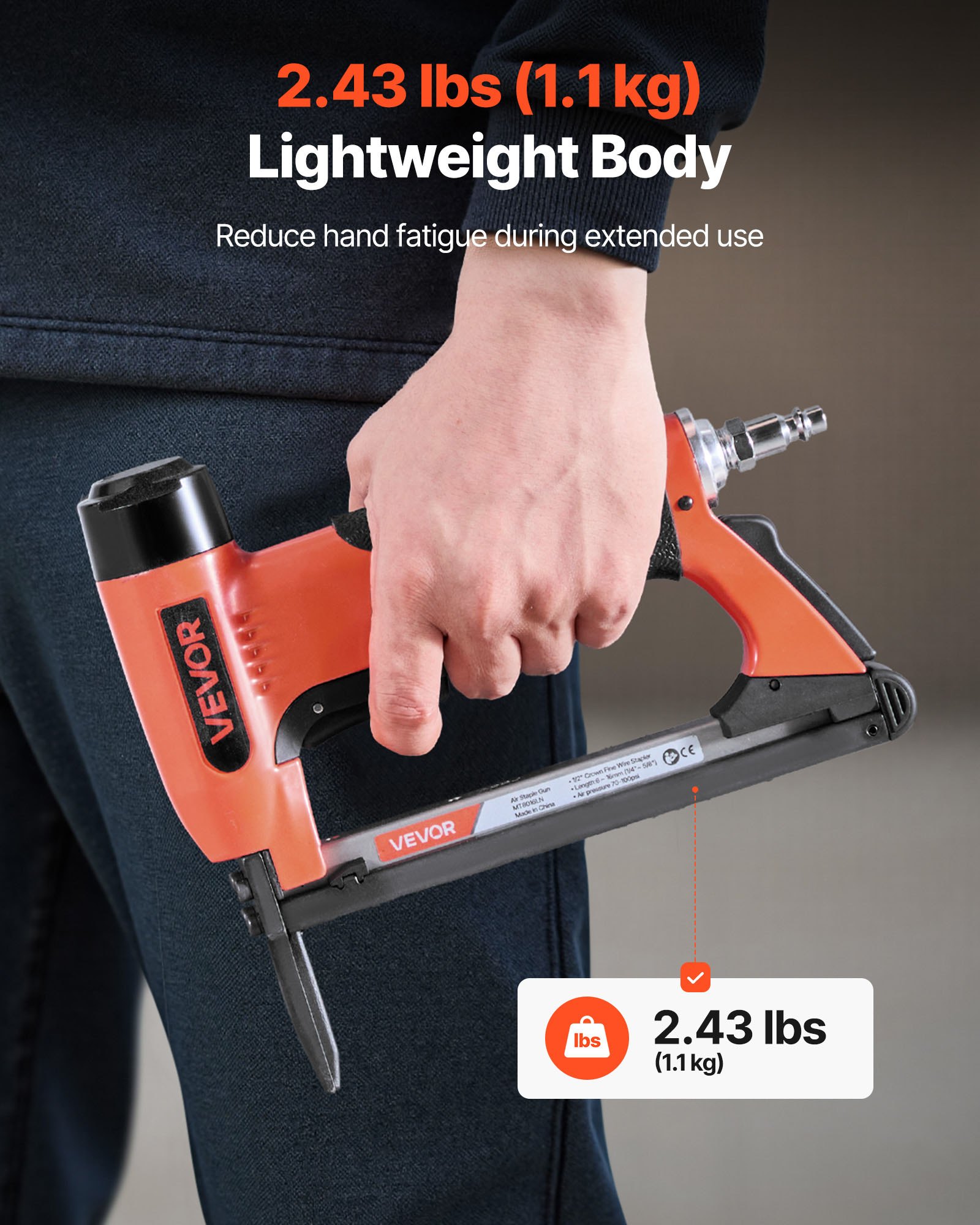 MGLRP1DIpneumaticstaplegunf4  VEVOR Instrumenti un Citi Darbarīki | Pieejami Uzticami Mājas uzlabošanai 150pcs Capacity