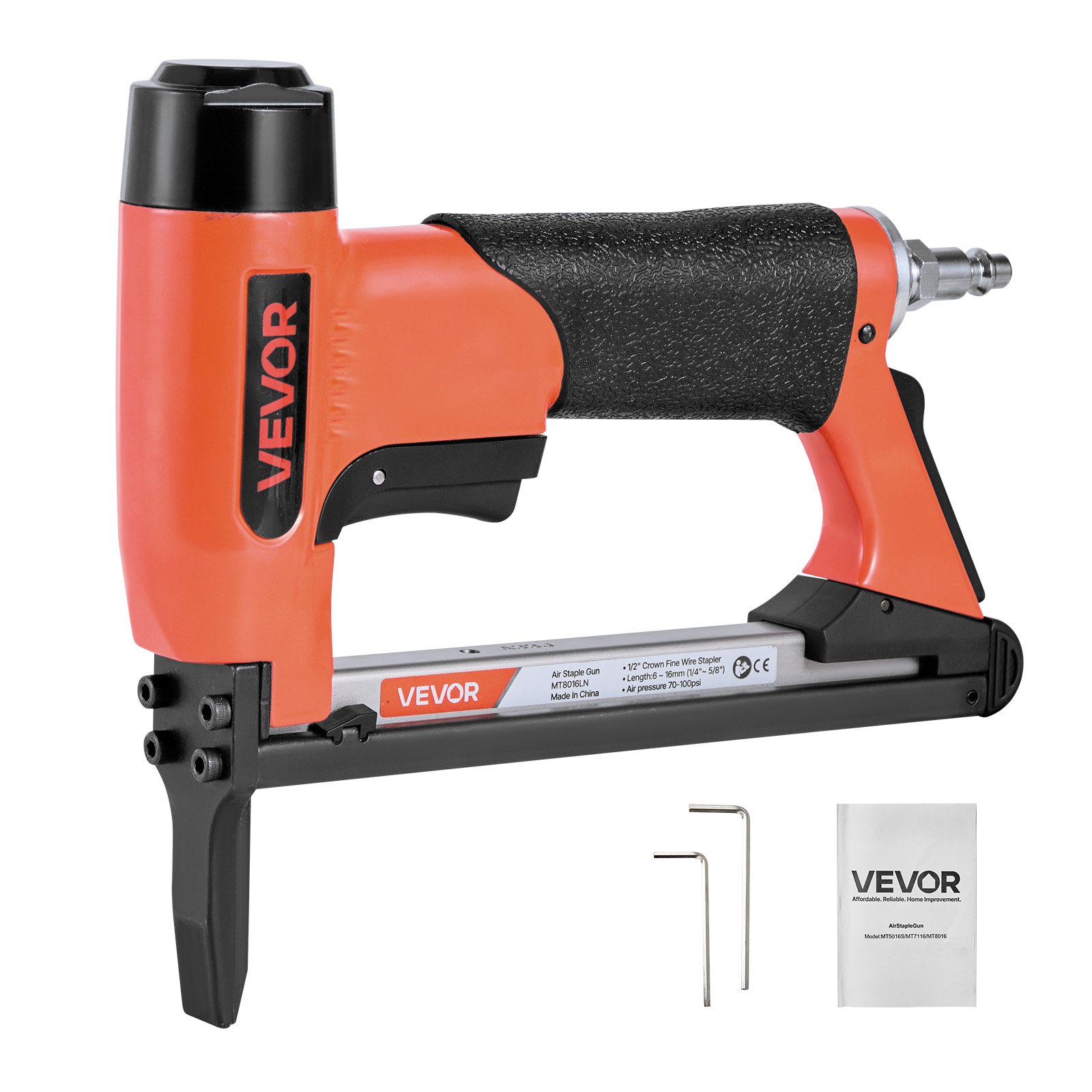 MGLRP1DIpneumaticstaplegunm10012  VEVOR Instrumenti un Citi Darbarīki | Pieejami Uzticami Mājas uzlabošanai VEVOR 21 Gauge Pneumatic Upholstery Staple Gun