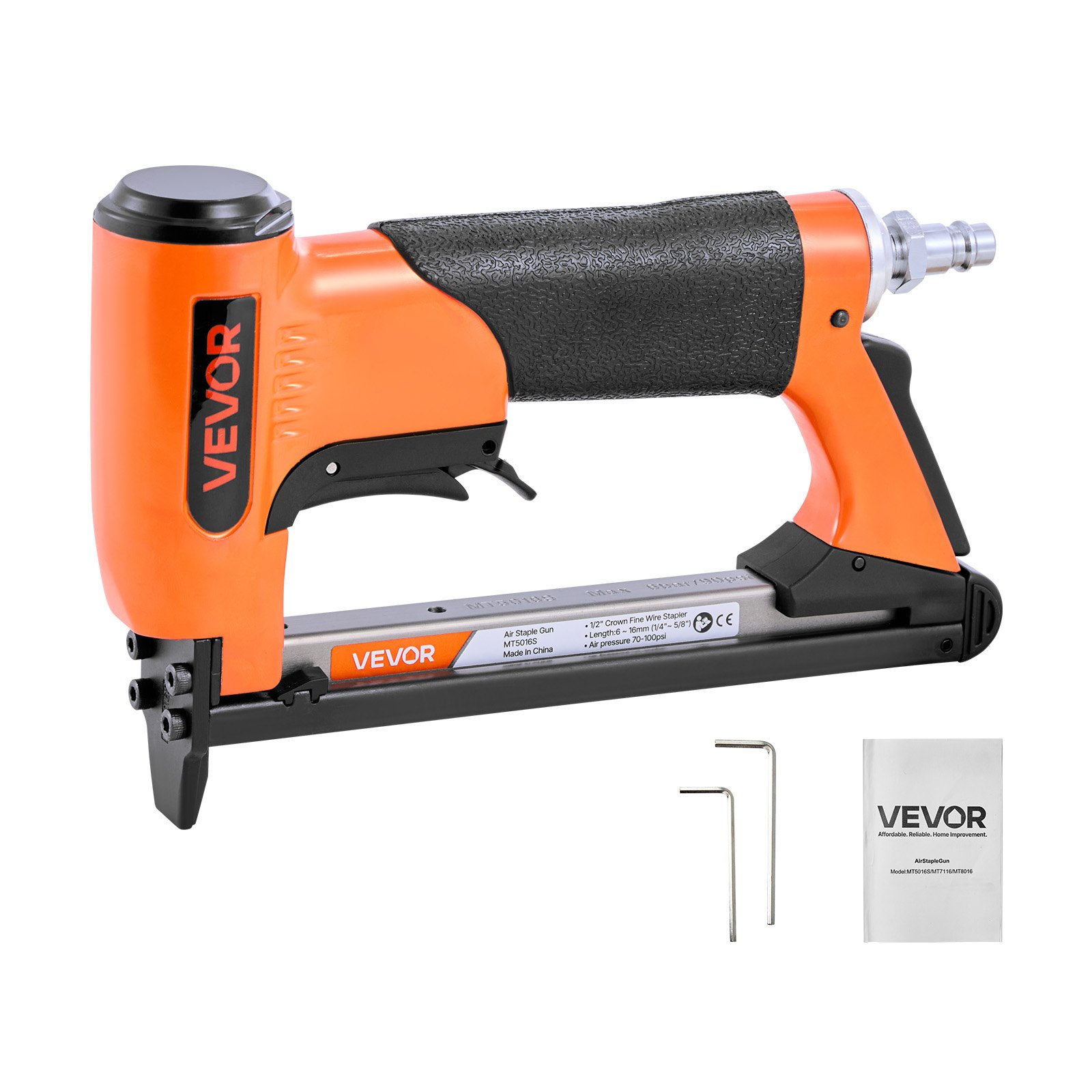MGLRP8G2pneumaticstaplegunm10012  VEVOR Instrumenti un Citi Darbarīki | Pieejami Uzticami Mājas uzlabošanai VEVOR 20 Gauge Pneumatic Staple Gun for 128mm Crown Staples
