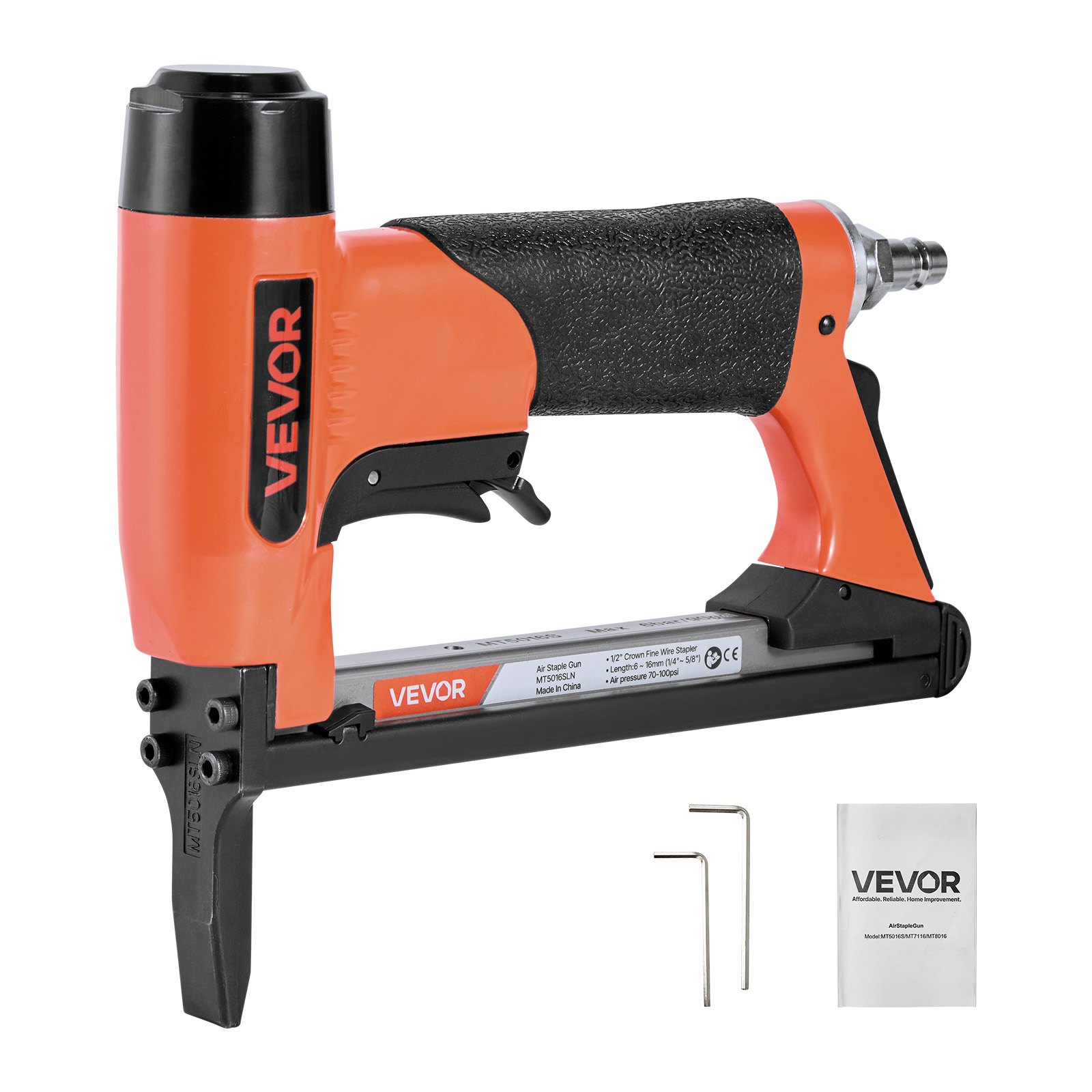 MGLRPOXHpneumaticstaplegunm10012  VEVOR Instrumenti un Citi Darbarīki | Pieejami Uzticami Mājas uzlabošanai VEVOR 20 Gauge Pneumatic Upholstery Staple Gun