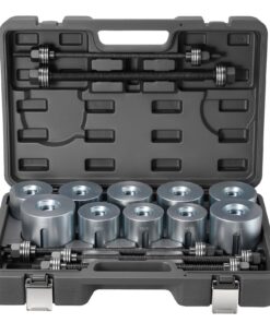 VEVOR 27-Piece Steel Bushing Removal & Insertion Tool Kit with Case