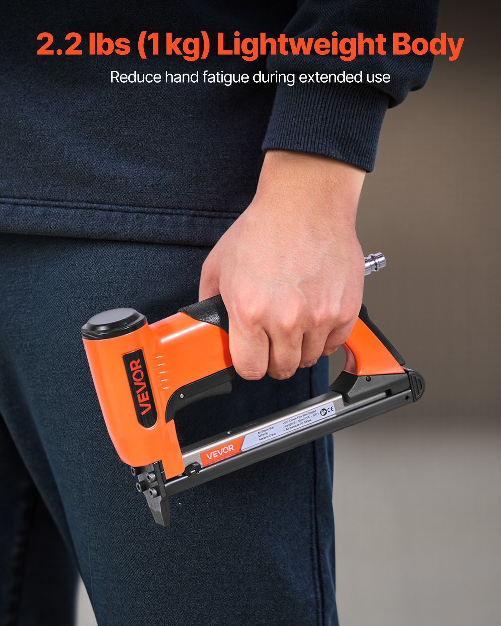 MGLRQ4FUpneumaticstaplegunf3  VEVOR Instrumenti un Citi Darbarīki | Pieejami Uzticami Mājas uzlabošanai 150pcs Capacity