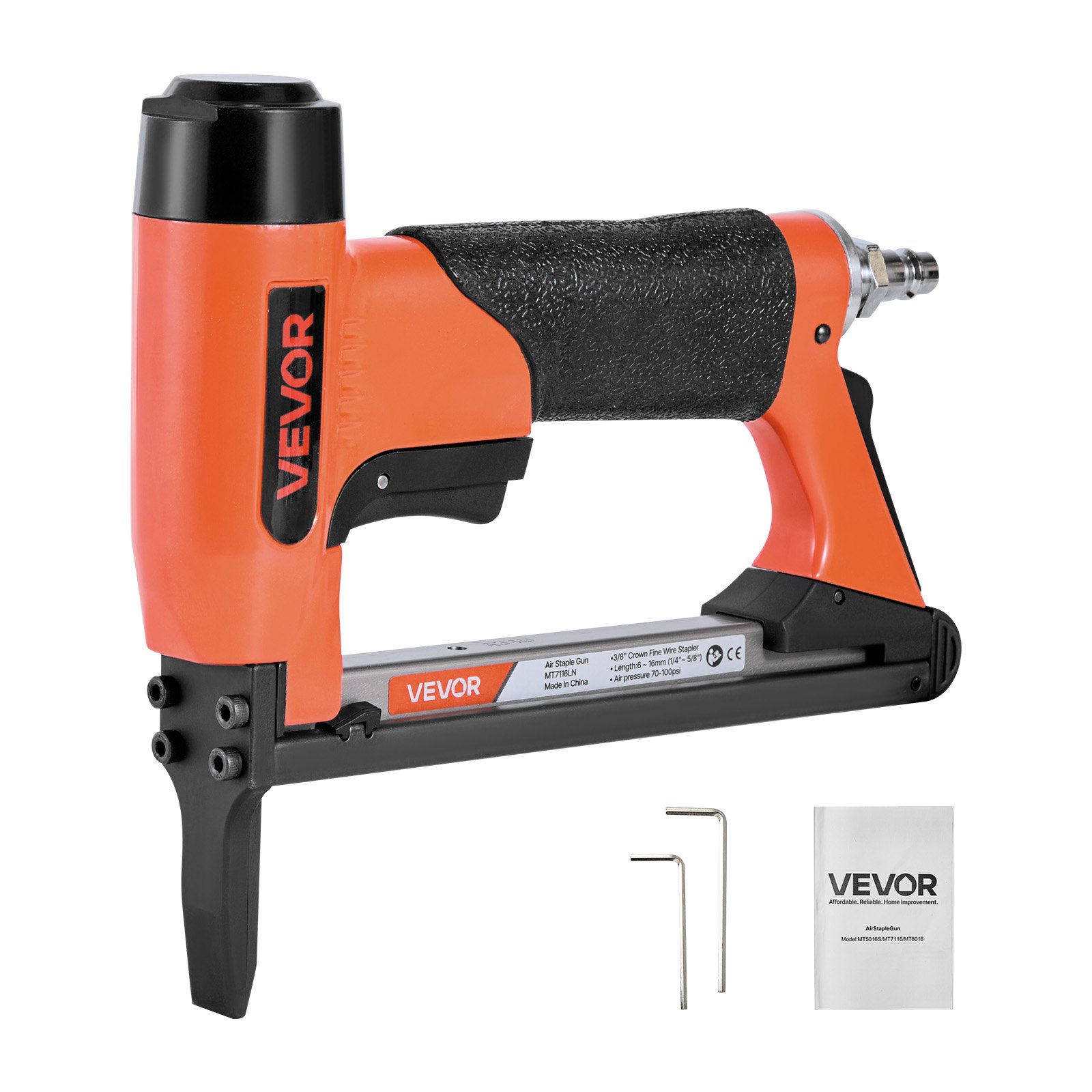 MGLRQFB0pneumaticstaplegunm10012  VEVOR Instrumenti un Citi Darbarīki | Pieejami Uzticami Mājas uzlabošanai VEVOR 22 Gauge Pneumatic Staple Gun