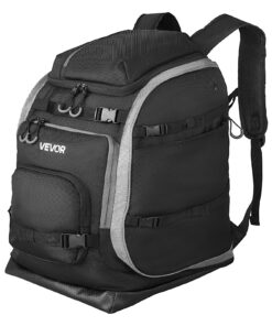 VEVOR 70L Waterproof Ski & Snowboard Boot Bag Backpack for Men & Women – Helmet
