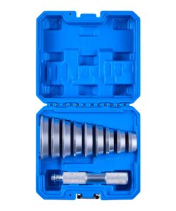 VEVOR 10-Piece Bearing Press Kit with 9 Bushings & Handle Shaft – Heavy-Duty Aluminum Seal & Race Driver Set with Case