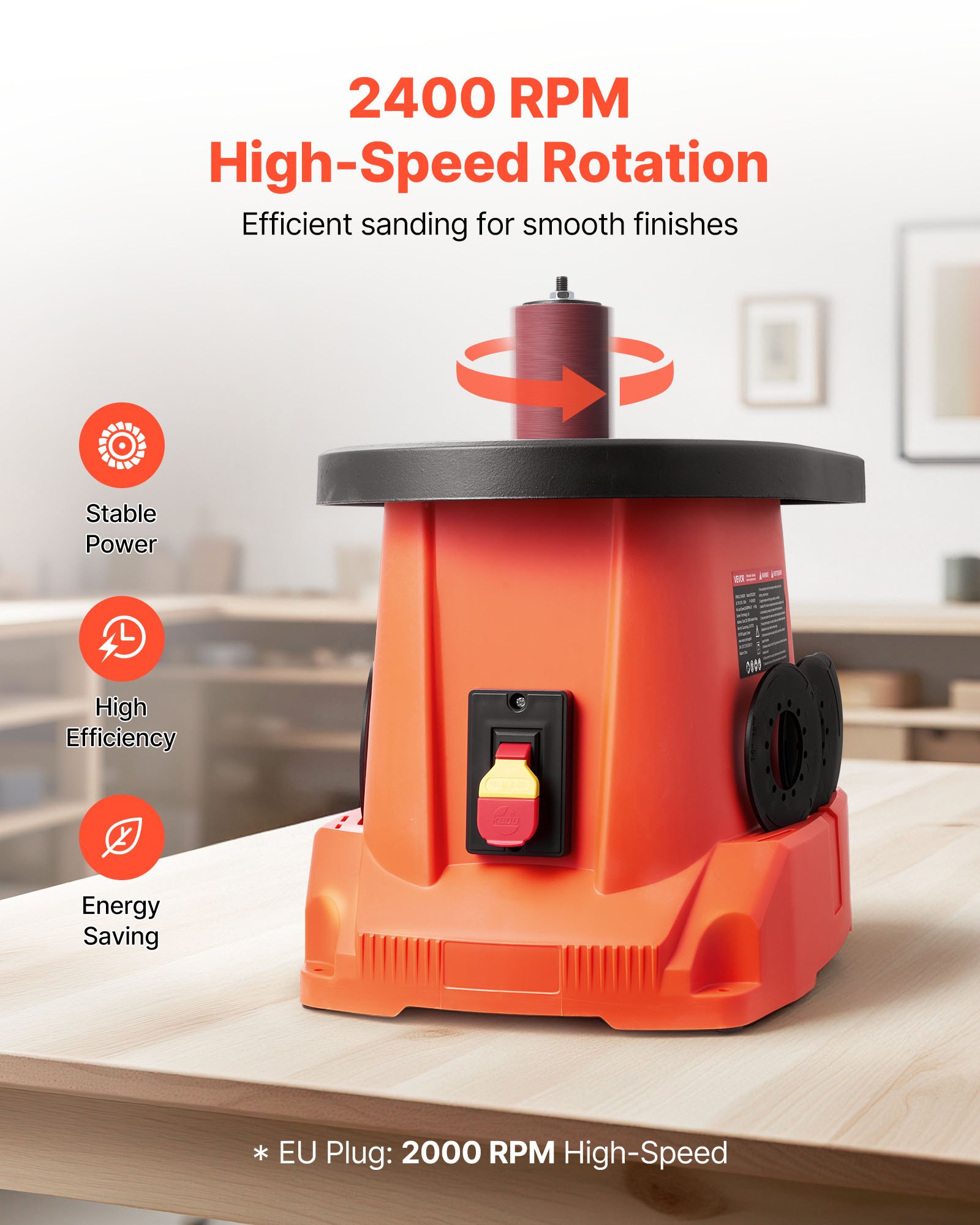 MGP0L6F0spindlesanderf1  VEVOR Instrumenti un Citi Darbarīki | Pieejami Uzticami Mājas uzlabošanai 397x295 mm Table