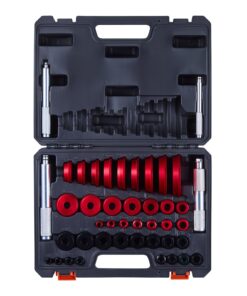 VEVOR 43-Piece Bearing Press Kit – Heavy-Duty Aluminum Alloy Bushing Driver Set with 39 Bushings & Handle