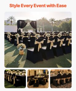 Spandex Polyester Slipcovers for Banquet