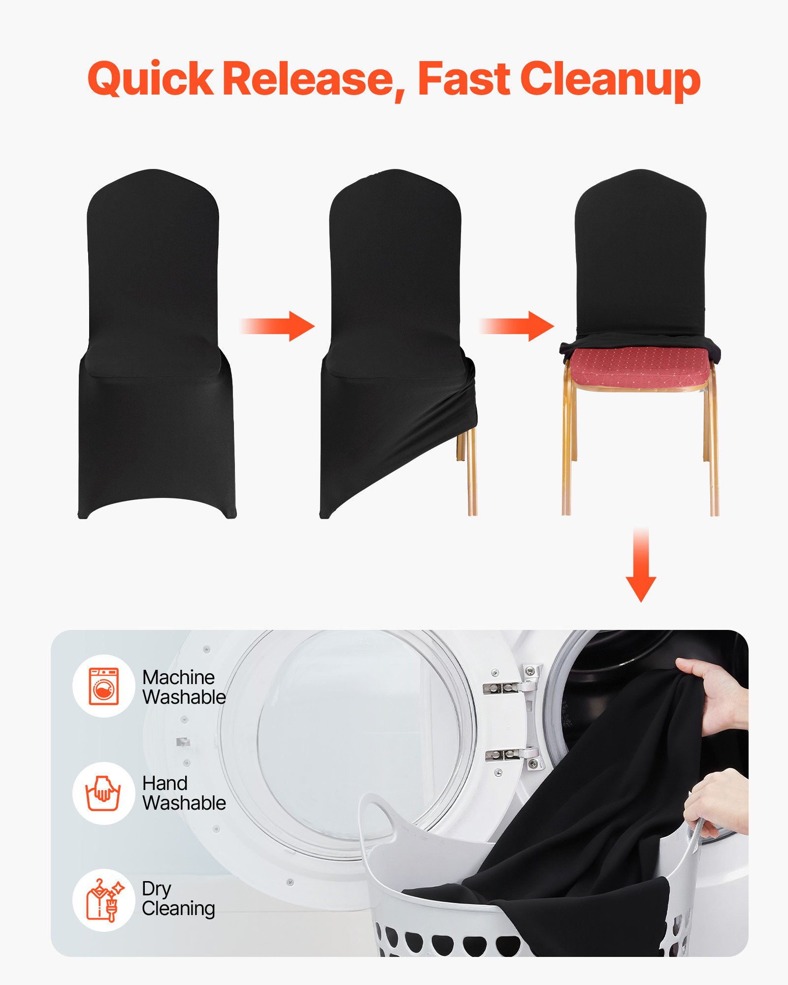 MGPJVNNDchaircoverf4  VEVOR Instrumenti un Citi Darbarīki | Pieejami Uzticami Mājas uzlabošanai Fit up to 51x45x95 cm Chairs