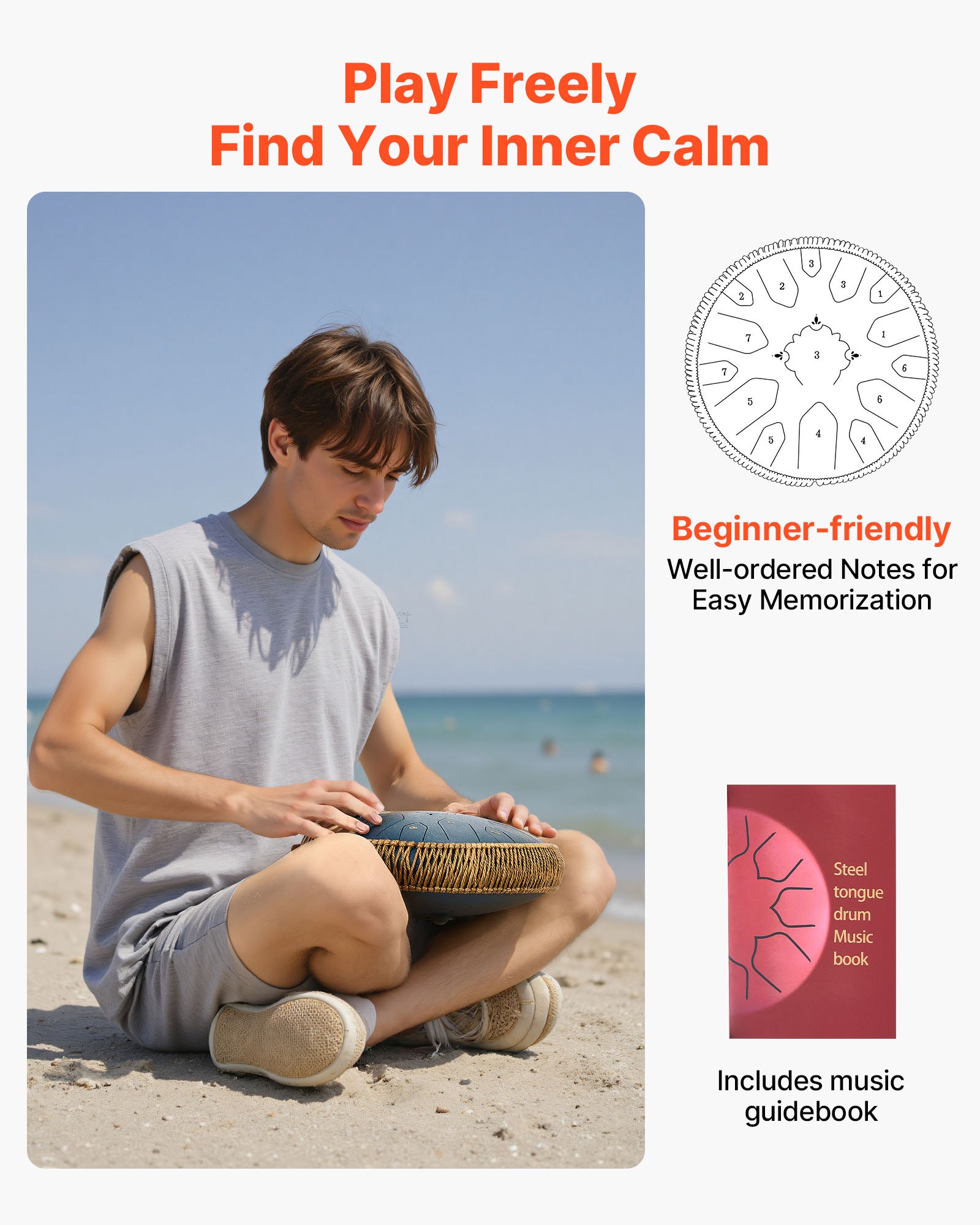 MGPJW2V1tonguedrumf4  VEVOR Instrumenti un Citi Darbarīki | Pieejami Uzticami Mājas uzlabošanai Yoga  Music Education