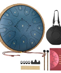 VEVOR Steel Tongue Drum 33cm 15-Note D Major