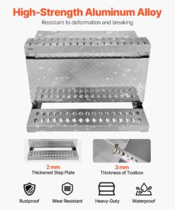 Waterproof Anti-Slip Cab Entry Storage Box with Shock-Absorbing Latch