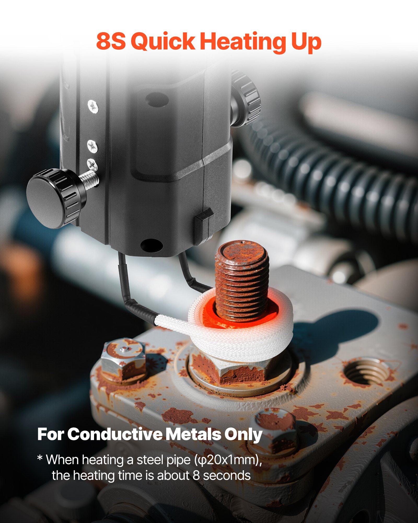 MGPJWFQGinductionheaterfrf1  VEVOR Instrumenti un Citi Darbarīki | Pieejami Uzticami Mājas uzlabošanai Handheld Tool for Rusty Bolt  Screw Removal