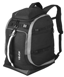 VEVOR 65L Waterproof Ski & Snowboard Boot Bag Backpack with Helmet & Gear Compartments