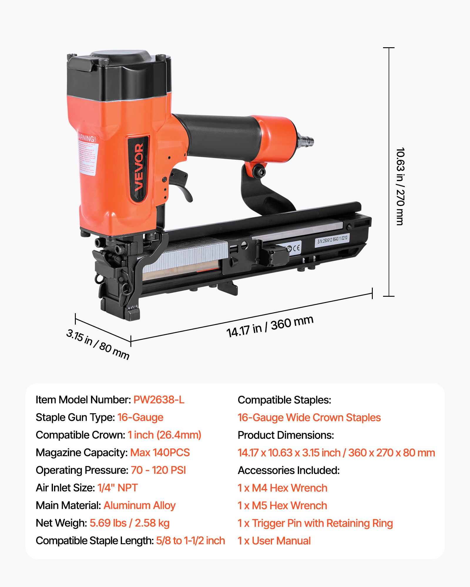 MGQ23U05pneumaticstaplegunf6  VEVOR Instrumenti un Citi Darbarīki | Pieejami Uzticami Mājas uzlabošanai