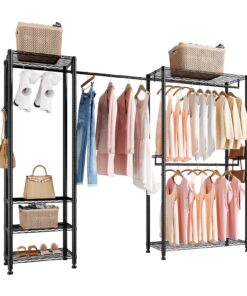 VEVOR Heavy Duty Freestanding Clothes Rack with 6 Shelves