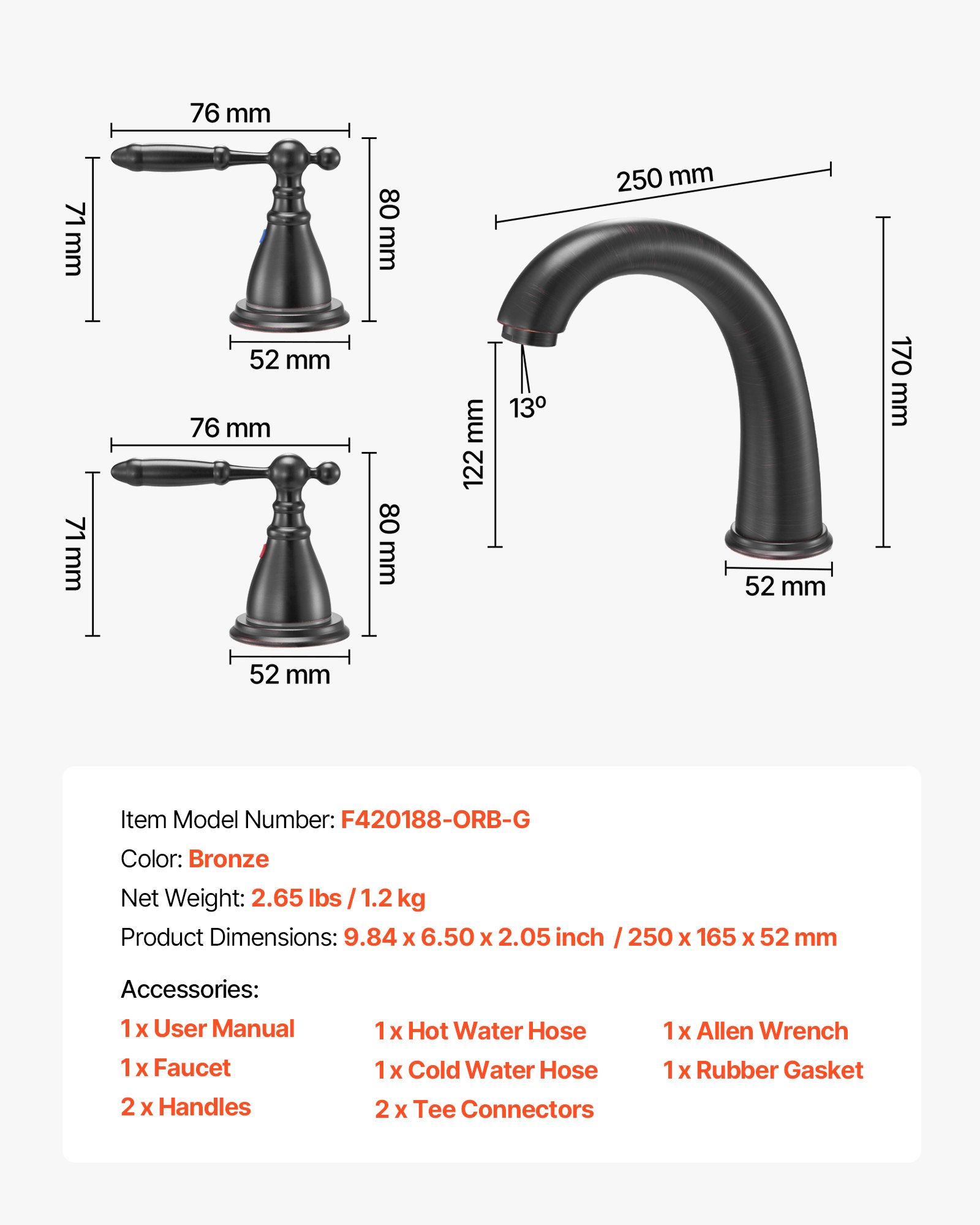 MGR1JU8Xromantubfaucetf6  VEVOR Instrumenti un Citi Darbarīki | Pieejami Uzticami Mājas uzlabošanai