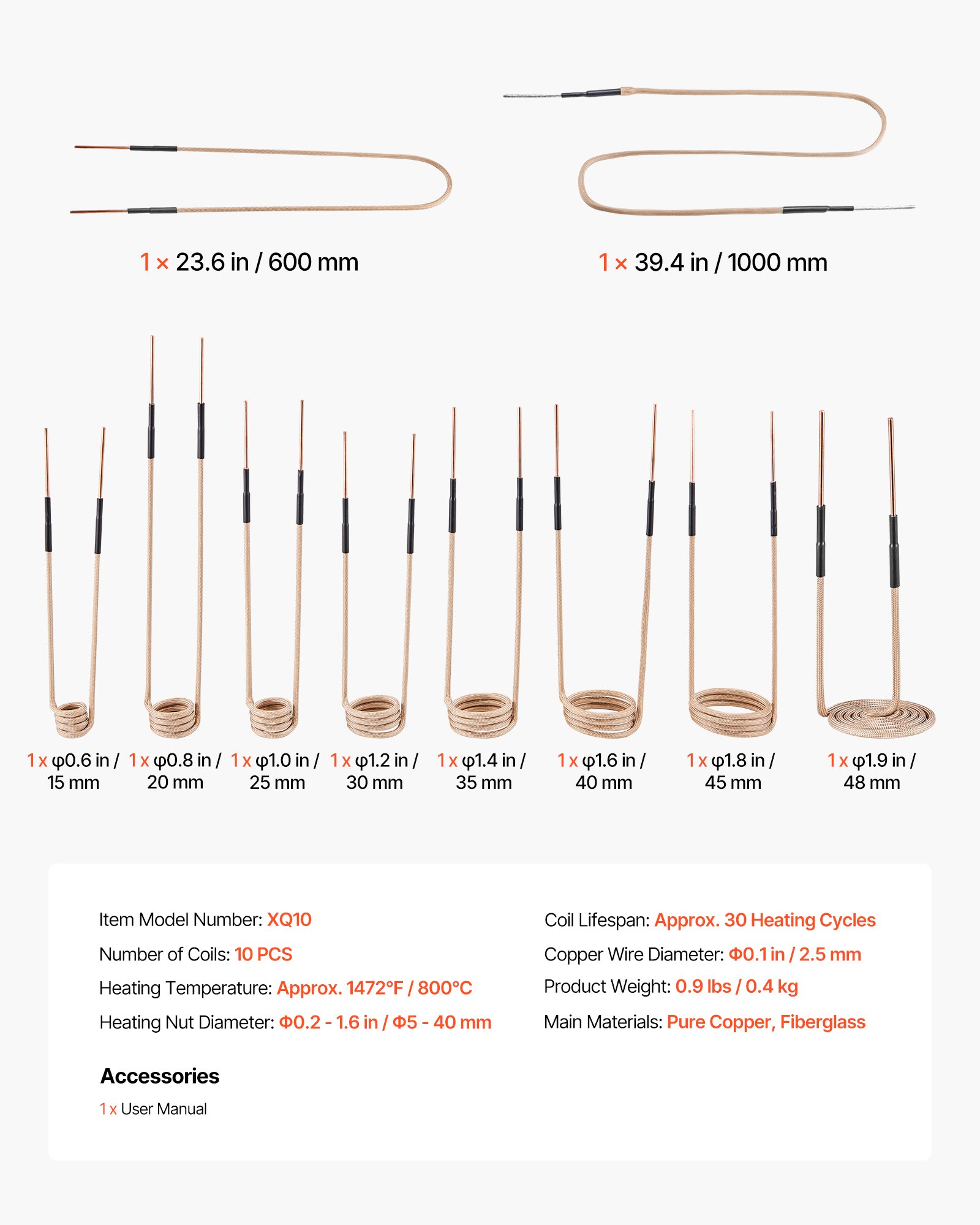 MGR1LJTZinductioncoilkitf6  VEVOR Instrumenti un Citi Darbarīki | Pieejami Uzticami Mājas uzlabošanai