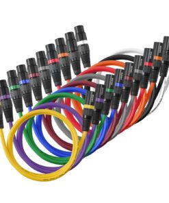 VEVOR 1m XLR Microphone Cables 10-Pack